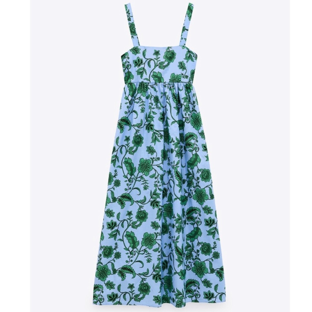 Leaf Print Maxi Dress - Picture 3 of 7